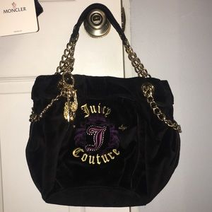 Authentic Juicy Couture velour dutchess purse
